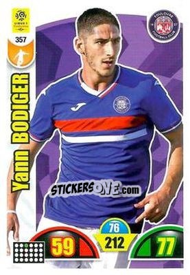 Cromo Yann Bodiger - FOOT 2018-2019. Adrenalyn XL n. 357 - Panini