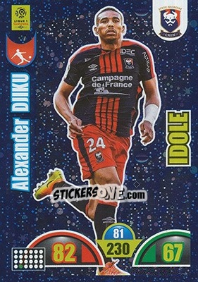 Sticker Alexander Djiku - FOOT 2018-2019. Adrenalyn XL n. 367 - Panini