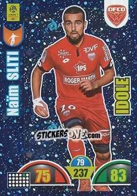 Sticker Naïm Sliti - FOOT 2018-2019. Adrenalyn XL n. 370 - Panini