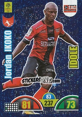 Figurina Jordan Ikoko - FOOT 2018-2019. Adrenalyn XL n. 371 - Panini