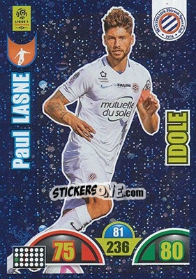 Sticker Paul Lasne - FOOT 2018-2019. Adrenalyn XL n. 379 - Panini