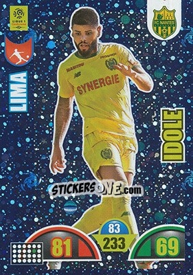Sticker Lucas Lima - FOOT 2018-2019. Adrenalyn XL n. 380 - Panini