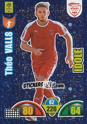 Sticker Theo Valls - FOOT 2018-2019. Adrenalyn XL n. 385 - Panini