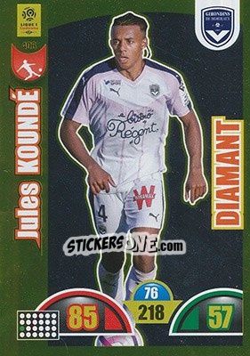 Sticker Jules Koundé - FOOT 2018-2019. Adrenalyn XL - Panini