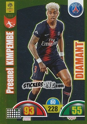 Sticker Presnel Kimpembe - FOOT 2018-2019. Adrenalyn XL n. 418 - Panini