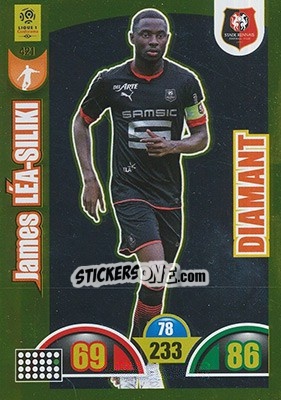 Sticker James Lea-Siliki - FOOT 2018-2019. Adrenalyn XL n. 421 - Panini