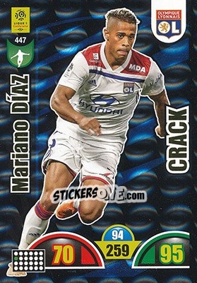 Sticker Mariano Díaz - FOOT 2018-2019. Adrenalyn XL n. 447 - Panini
