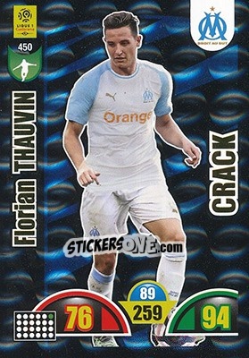 Sticker Florian Thauvin - FOOT 2018-2019. Adrenalyn XL n. 450 - Panini