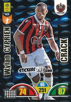 Sticker Wylan Cyprien - FOOT 2018-2019. Adrenalyn XL n. 454 - Panini