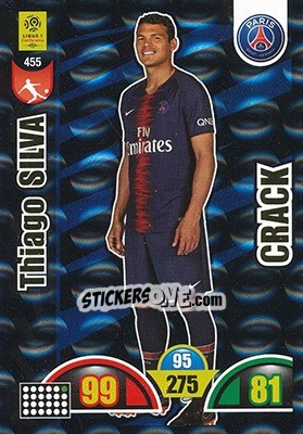Sticker Thiago Silva - FOOT 2018-2019. Adrenalyn XL n. 455 - Panini