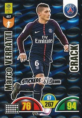 Sticker Marco Verratti - FOOT 2018-2019. Adrenalyn XL n. 457 - Panini