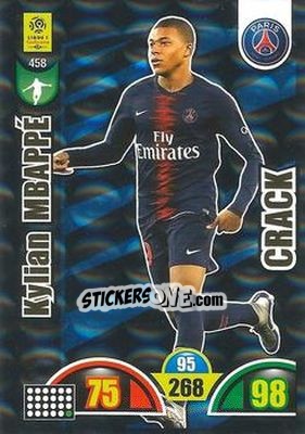 Sticker Kylian Mbappé - FOOT 2018-2019. Adrenalyn XL n. 458 - Panini