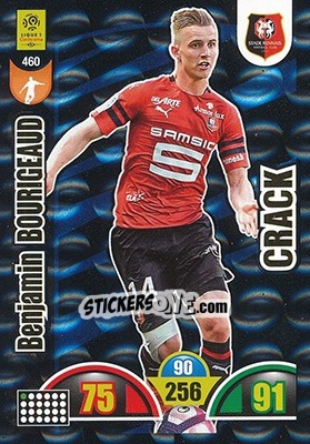 Cromo Benjamin Bourigeaud - FOOT 2018-2019. Adrenalyn XL - Panini