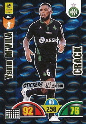 Sticker Yann M'Vila - FOOT 2018-2019. Adrenalyn XL n. 462 - Panini