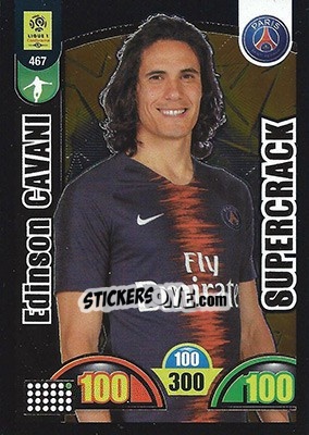 Sticker Edinson Cavani - FOOT 2018-2019. Adrenalyn XL n. 467 - Panini