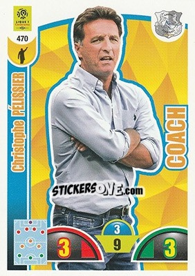 Sticker Christophe Pélissier - FOOT 2018-2019. Adrenalyn XL - Panini