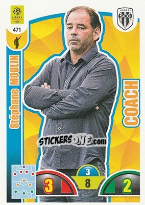 Sticker Stéphane Moulin - FOOT 2018-2019. Adrenalyn XL n. 471 - Panini