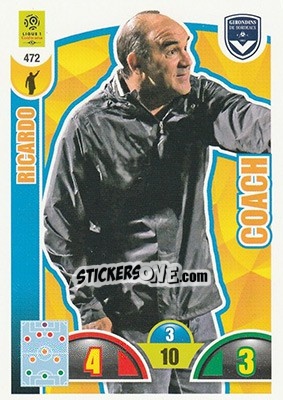 Sticker Ricardo - FOOT 2018-2019. Adrenalyn XL n. 472 - Panini