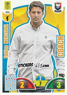 Sticker Fabien Mercadal - FOOT 2018-2019. Adrenalyn XL n. 473 - Panini