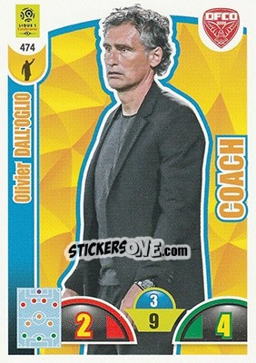 Sticker Olivier Dall'Oglio - FOOT 2018-2019. Adrenalyn XL - Panini