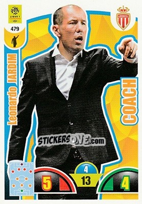 Sticker Leonardo Jardim - FOOT 2018-2019. Adrenalyn XL n. 479 - Panini