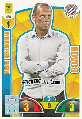 Sticker Michel Der Zakarian - FOOT 2018-2019. Adrenalyn XL - Panini