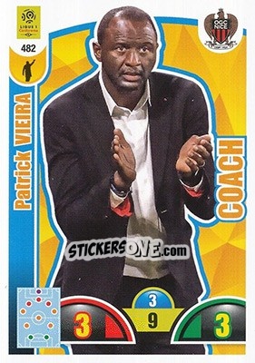 Cromo Patrick Vieira - FOOT 2018-2019. Adrenalyn XL - Panini