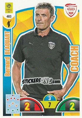 Sticker Bernard Blaquart - FOOT 2018-2019. Adrenalyn XL - Panini