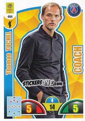 Sticker Thomas Tuchel - FOOT 2018-2019. Adrenalyn XL n. 484 - Panini