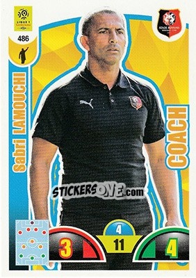 Sticker Sabri Lamouchi - FOOT 2018-2019. Adrenalyn XL n. 486 - Panini