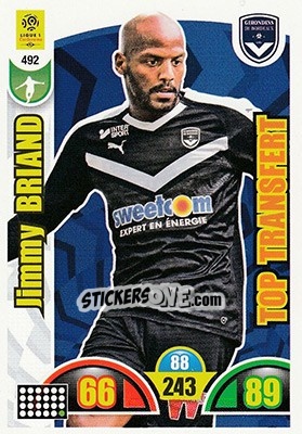 Sticker Jimmy Briand - FOOT 2018-2019. Adrenalyn XL n. 492 - Panini