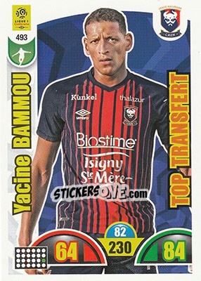 Sticker Yacine Bammou - FOOT 2018-2019. Adrenalyn XL n. 493 - Panini