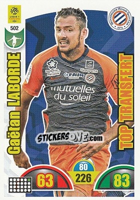 Sticker Gaetan Laborde - FOOT 2018-2019. Adrenalyn XL n. 502 - Panini