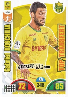 Sticker Gabriel Boschilia - FOOT 2018-2019. Adrenalyn XL n. 504 - Panini