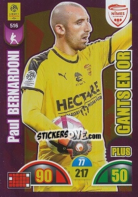 Figurina Paul Bernardoni - FOOT 2018-2019. Adrenalyn XL n. 516 - Panini