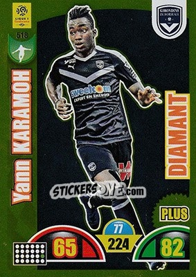 Sticker Yann Karamoh - FOOT 2018-2019. Adrenalyn XL n. 518 - Panini