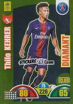 Sticker Thilo Kehrer - FOOT 2018-2019. Adrenalyn XL n. 522 - Panini