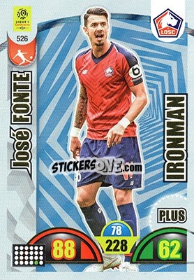 Sticker José Fonte - FOOT 2018-2019. Adrenalyn XL n. 526 - Panini
