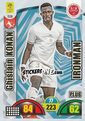 Sticker Ghislain Konan - FOOT 2018-2019. Adrenalyn XL n. 528 - Panini