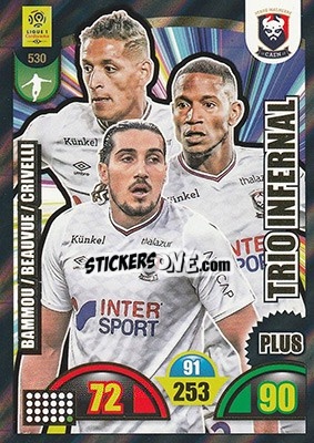 Sticker Bammou / Beauvue / Crivelli - FOOT 2018-2019. Adrenalyn XL n. 530 - Panini