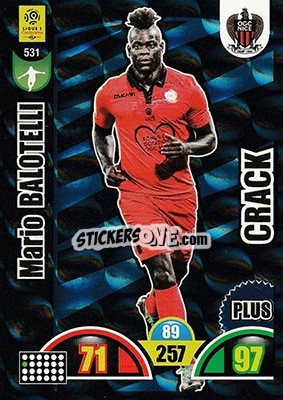 Figurina Mario Balotelli - FOOT 2018-2019. Adrenalyn XL - Panini