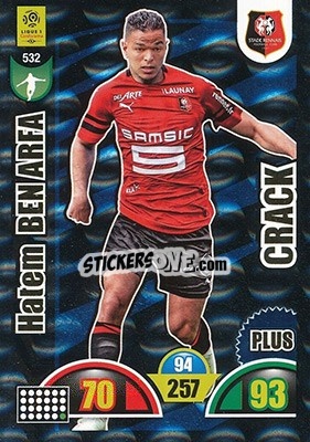 Sticker Hatem Ben Arfa - FOOT 2018-2019. Adrenalyn XL n. 532 - Panini
