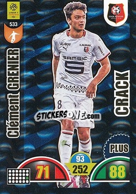 Sticker Clément Grenier - FOOT 2018-2019. Adrenalyn XL - Panini