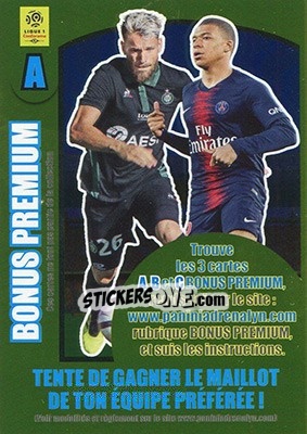 Sticker Mathieu Debuchy / Kylian Mbappé - FOOT 2018-2019. Adrenalyn XL n. A - Panini
