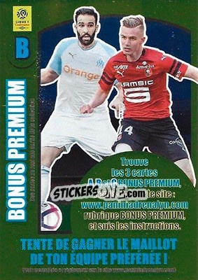 Sticker Adil Rami / Benjamin Bourigeaud - FOOT 2018-2019. Adrenalyn XL n. B - Panini