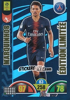 Figurina Marquinhos - FOOT 2018-2019. Adrenalyn XL - Panini