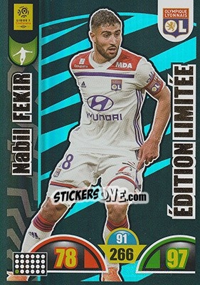 Sticker Nabil Fekir - FOOT 2018-2019. Adrenalyn XL - Panini