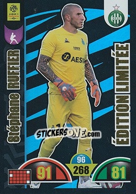 Sticker Stéphane Ruffier - FOOT 2018-2019. Adrenalyn XL - Panini