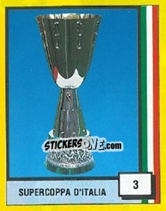 Sticker Supercoppa D'Italia - Il Grande Calcio 1990 n. 3 - Vallardi