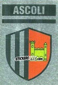 Cromo Scudetto Ascoli - Il Grande Calcio 1990 - Vallardi